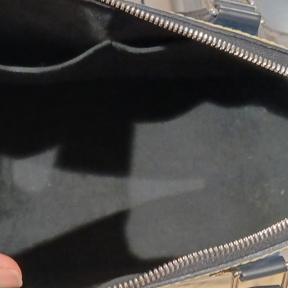 Louis Vuitton Alma PM Epi Denim Leather Handbag Boston Bag Blue - Picture 13 of 15